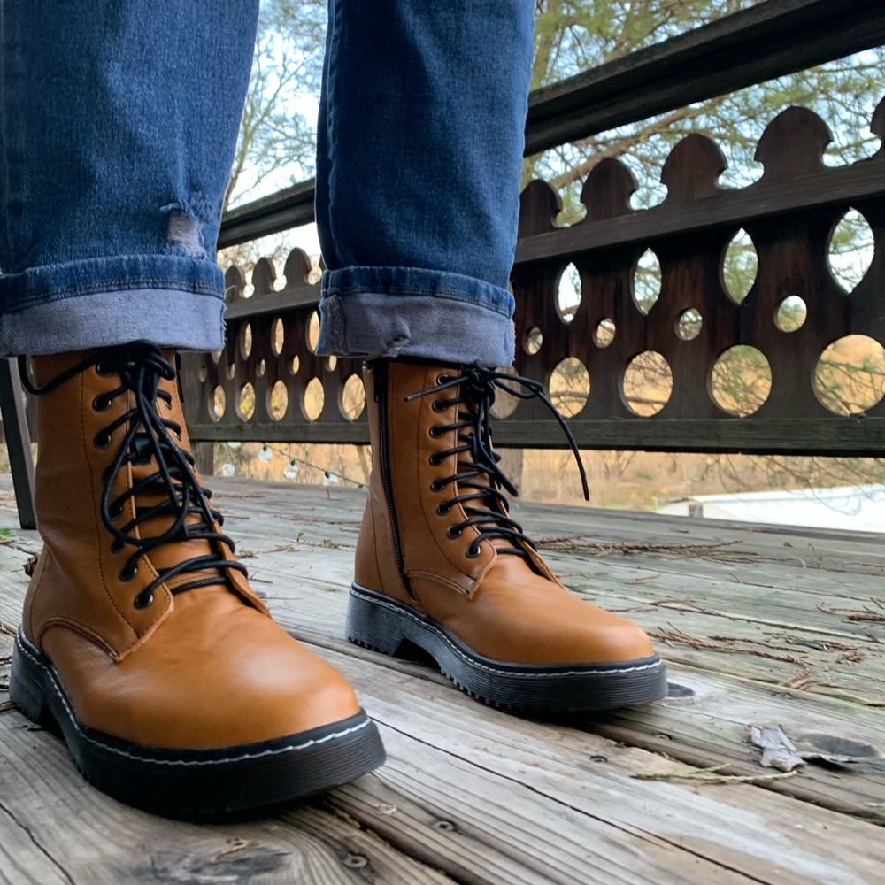 Tan Combat Boots